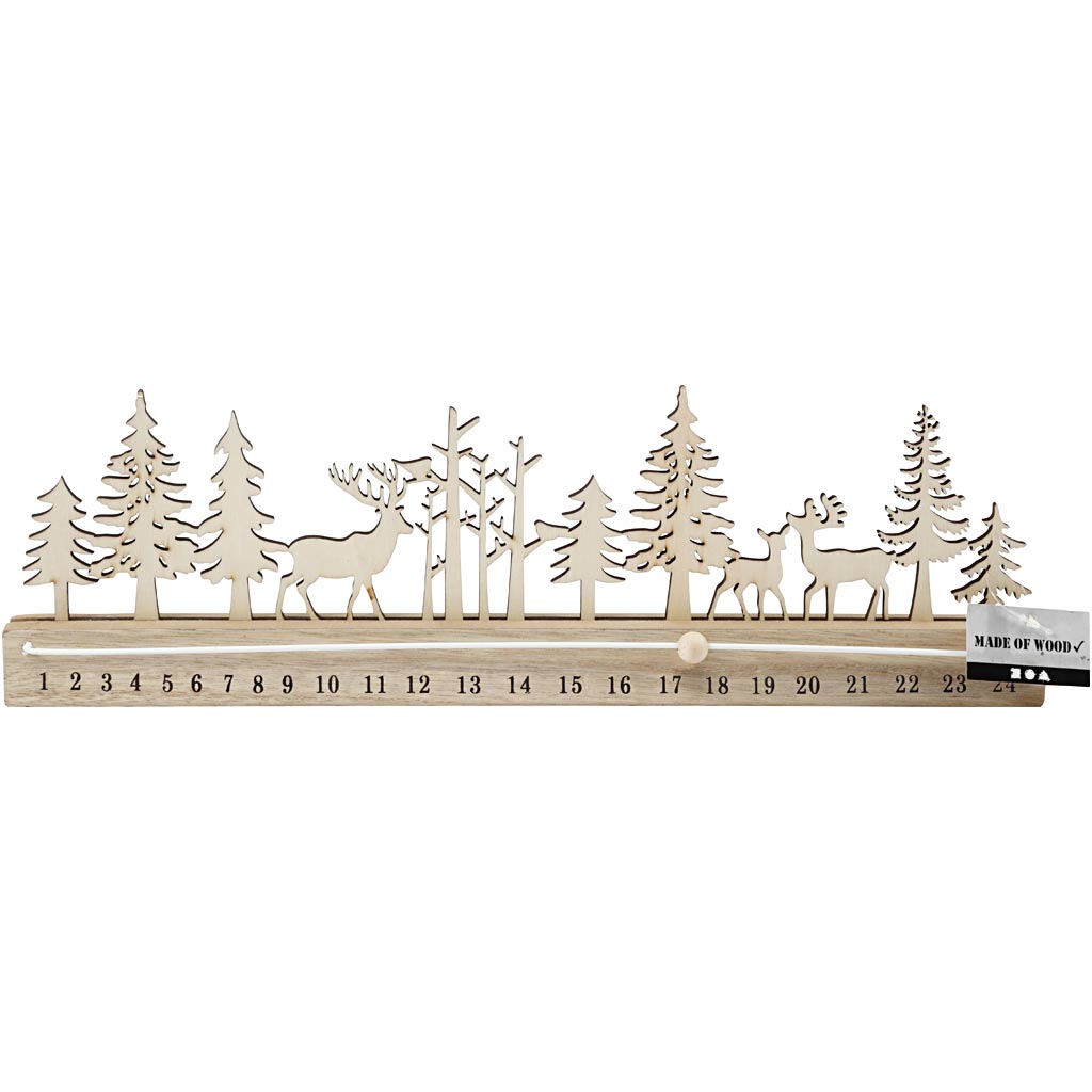 Décorez votre propre calendrier en bois en bois