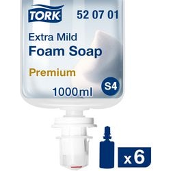 Savon mousse Tork S4 Premium extra doux transparent