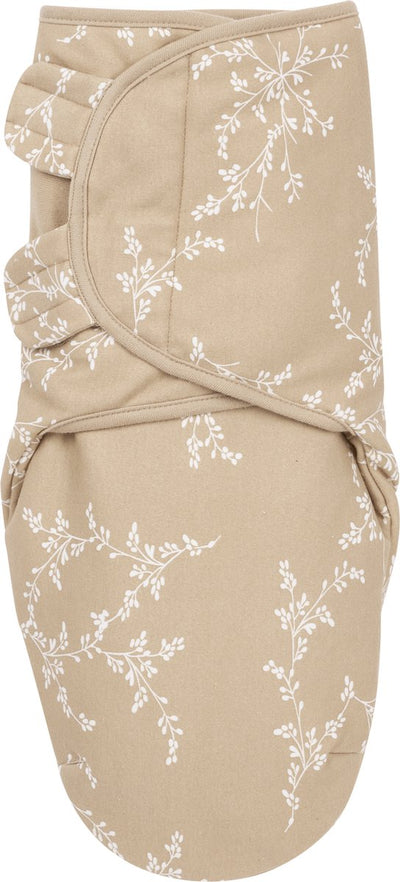 Meyco bébé branches emmailloter tissu d'emmaillotage doublé - sable - 0-3 mois - 2,0 tog