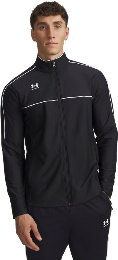 Under Armour M Challenger Track Jacket-blk Gilet de sport pour homme - noir - blanc