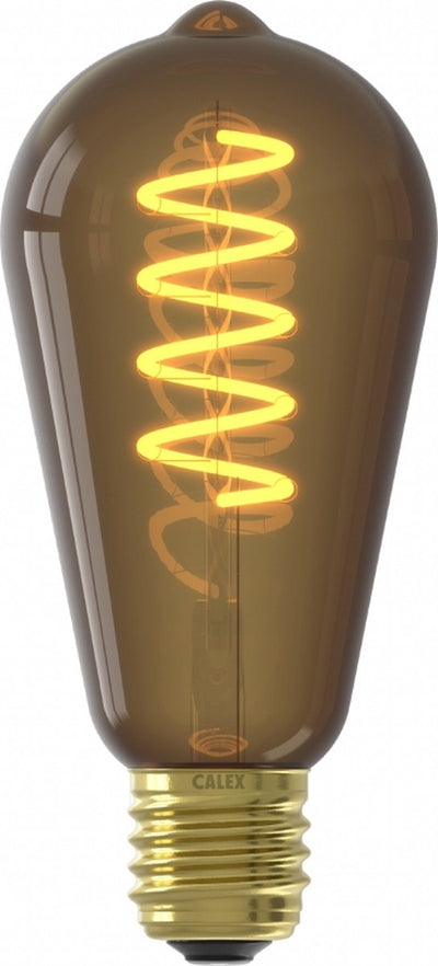 Lampe à filament LED Calex - st64 - e27 - source de lumière naturelle - dimmable - lumière blanc chaud - 4w