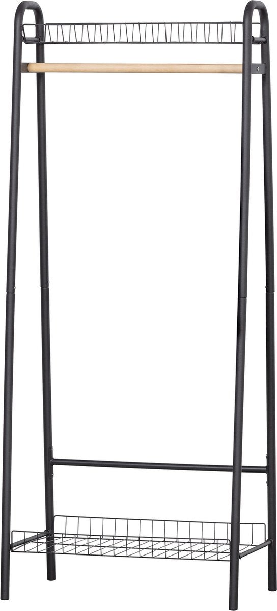 Porte-vêtements Woood jovi - métal - noir - 167x70x41