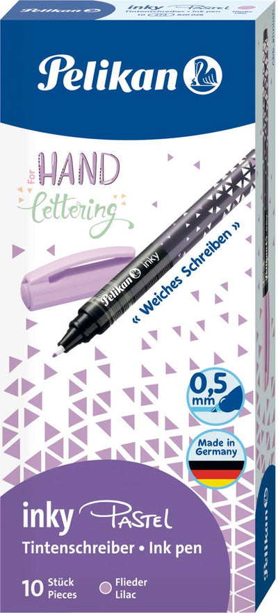 Pelikan stylo à encre inky 273 lilas pastel 10 pièces