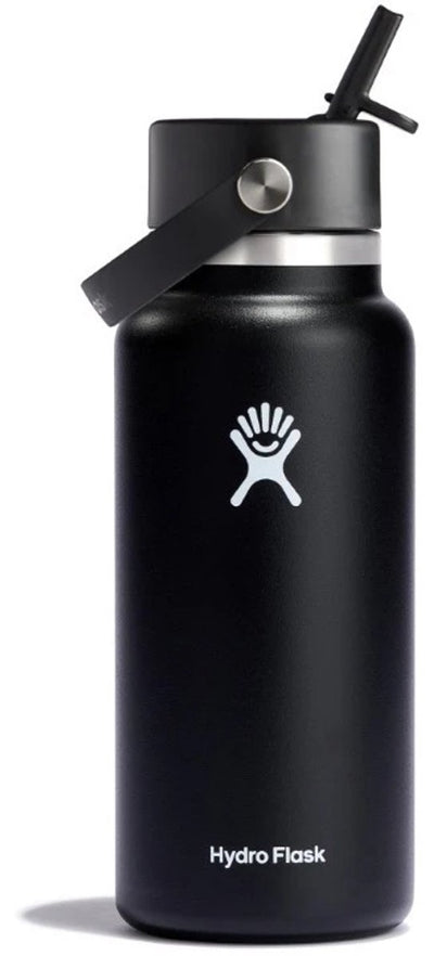 Hydro Flask Wide Flex Straw Cap - Gourde 946 ml - Acier inoxydable - Noir