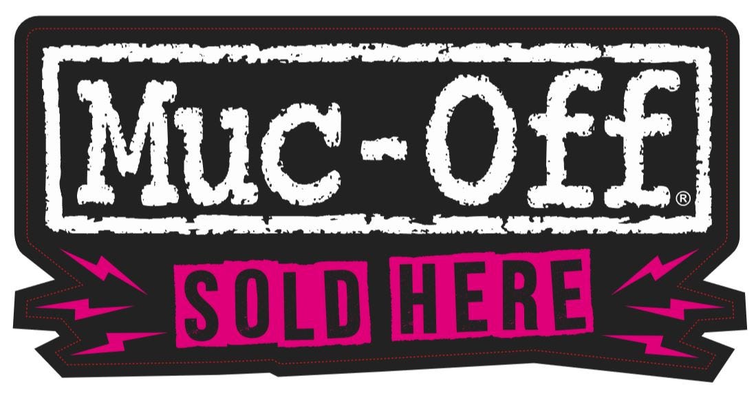 Autocollant de fenêtre Muc-off vendu ici