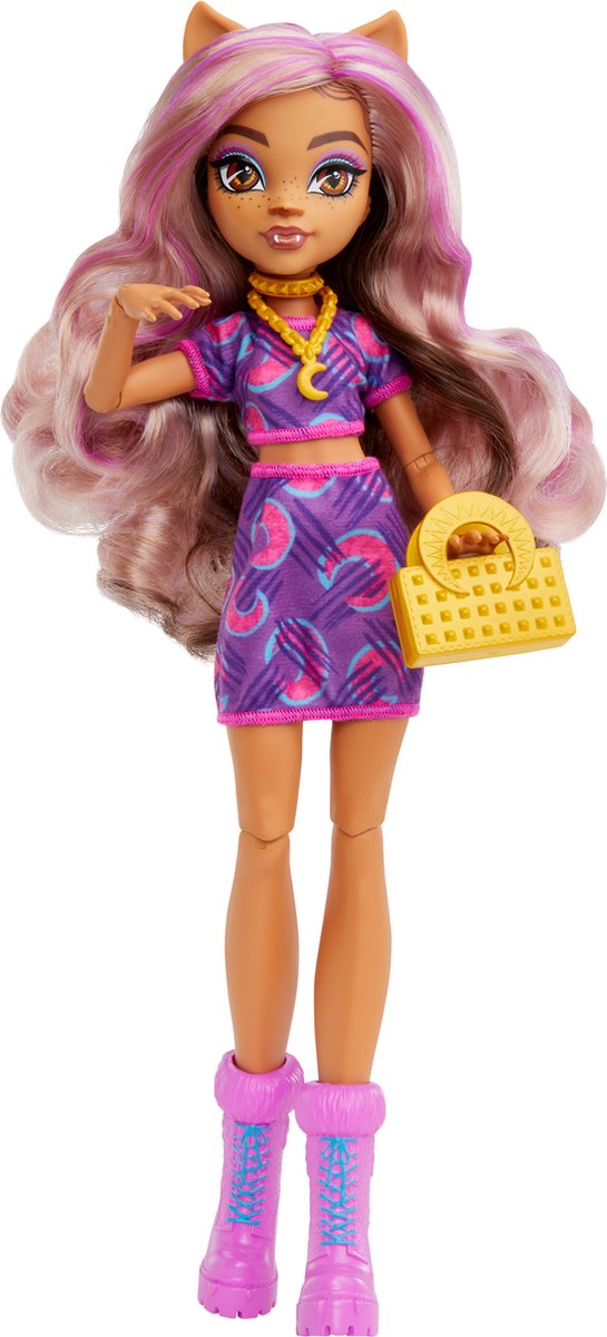Mattel monster high clawdeen loup poupée, poupée de mode, femme, 4 ans, garçon fille, 150 mm, 128 g