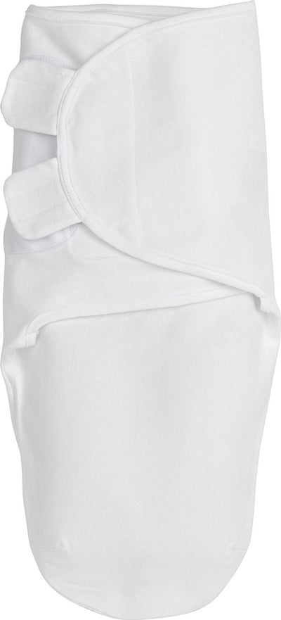 Couverture d'emmaillotage Meyco baby uni - blanc - 0-3 mois - 1,0 tog