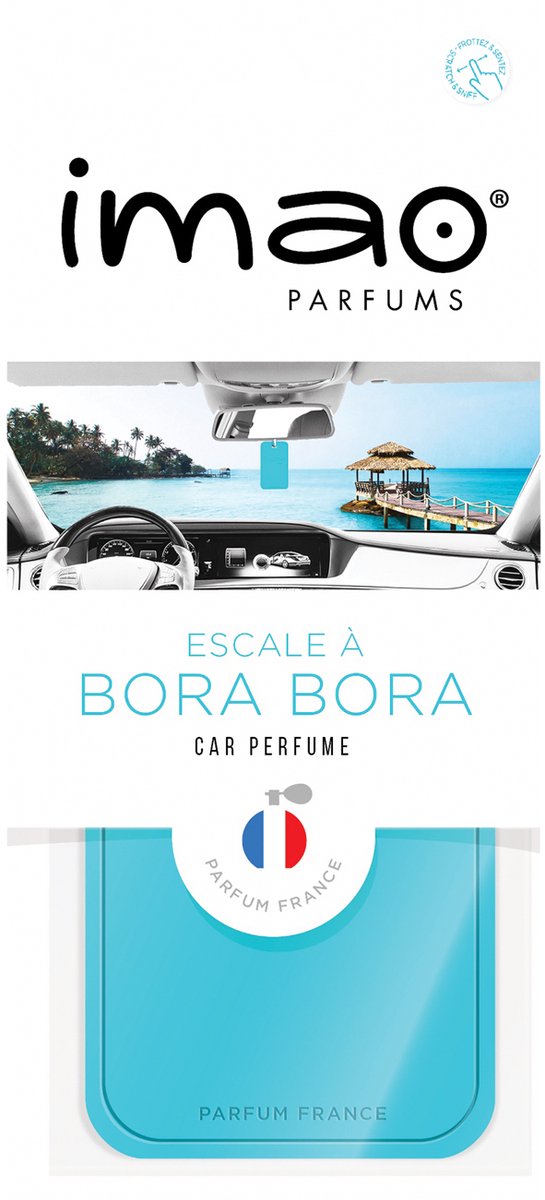 Imao rêves bora-bora - désodorisant - pour la voiture - bleu - 1 pièce