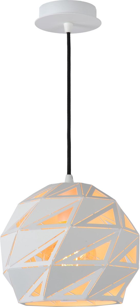 Lucide malunga - suspension - ø 25 cm - 1xe27 - blanc