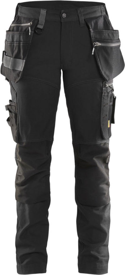 Blåkläder blaklader pantalon de travail pour femme avec stretch 7115-1343 - noir - c44