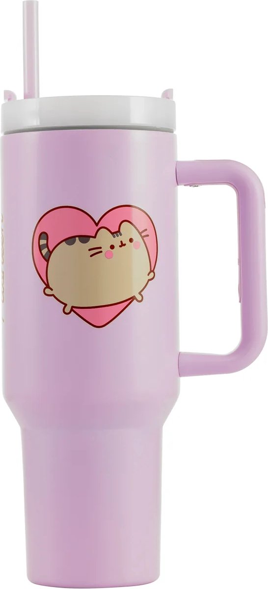 Bouteille à boire Pusheen coeur 40oz 1200ml - double paroi