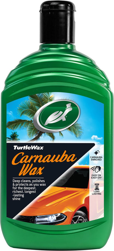 Turtle Wax gl carnauba car wax car wax – nettoie le vernis – protection longue durée – donne une brillance longue durée – 500 ml