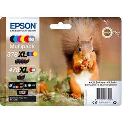 Pk6 encre epson 6 couleurs 378xl 478xl