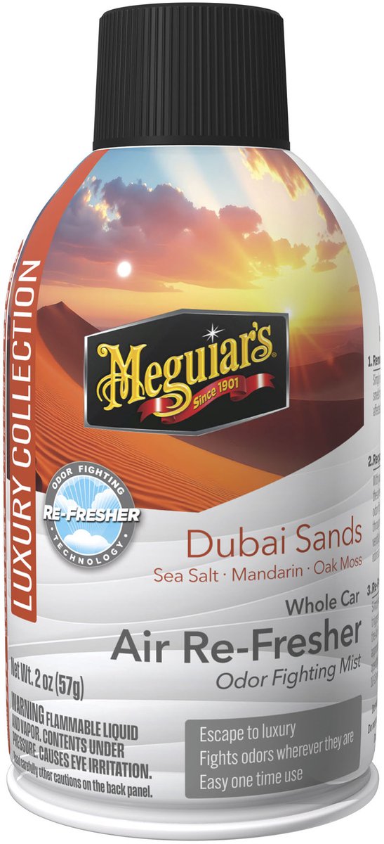 Meguiar's Meguiar's Dubai Sands Air Refresher - Désodorisant pour voiture - Réduit les odeurs indésirables - Pour l'intérieur du véhicule