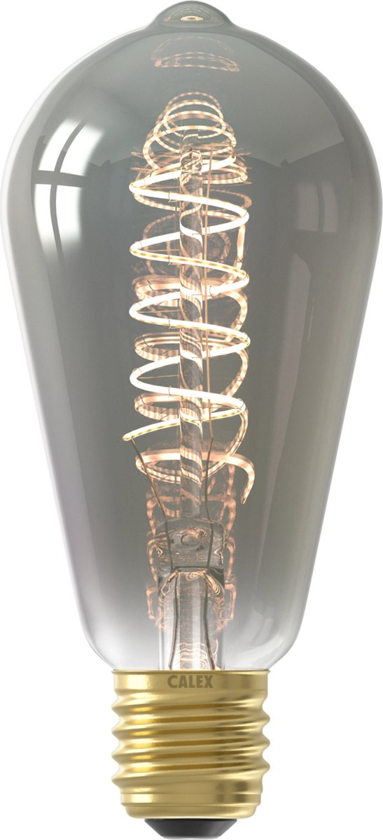 Lampe LED à filament Calex - E27 - titane - source lumineuse - 4W - dimmable