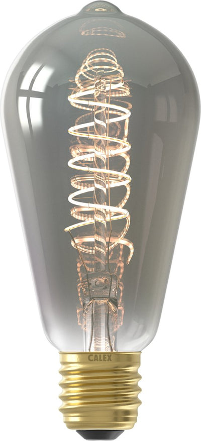 Lampe LED à filament Calex - E27 - titane - source lumineuse - 4W - dimmable