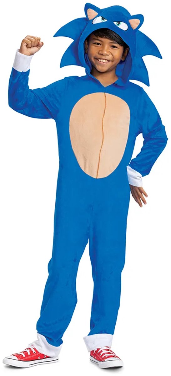 Déguisement sonic movie 3 (sega), costume de film sonic classique, taille s (4-6 ans), garçons