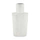 Vase collections naturelles métal h28,5cm blanc