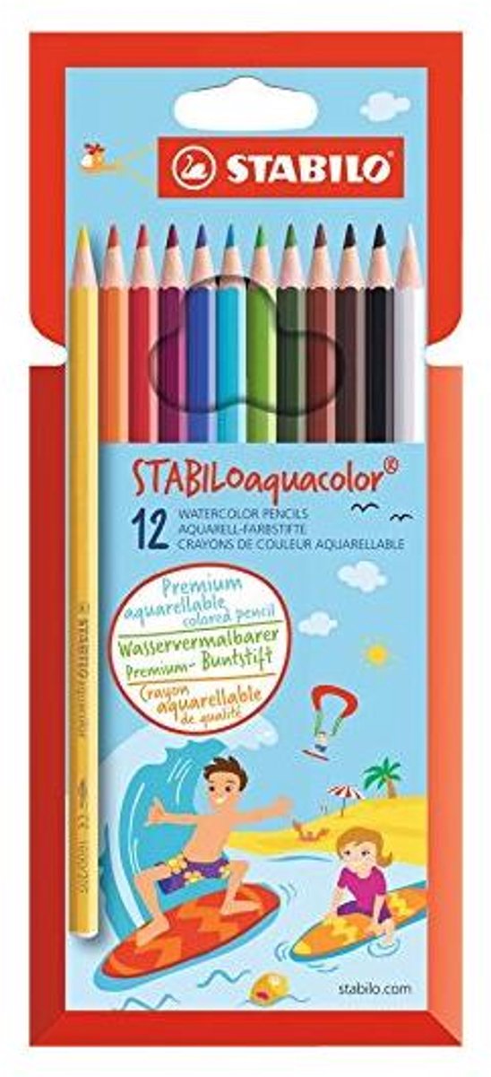 Stabilo aquacolor etui 12 pièces