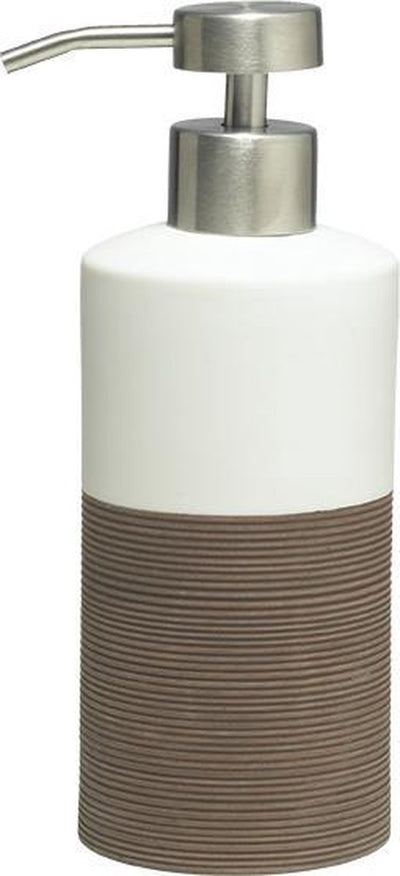 Distributeur de savon Sealskin doppio 325 ml sur pied - marron