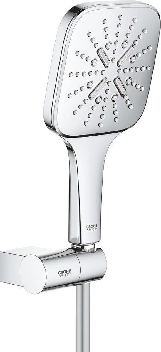 Ensemble de bain Grohe rainshower smartactive cube 130 - 3 types de jets - réglable - chrome - 26588000