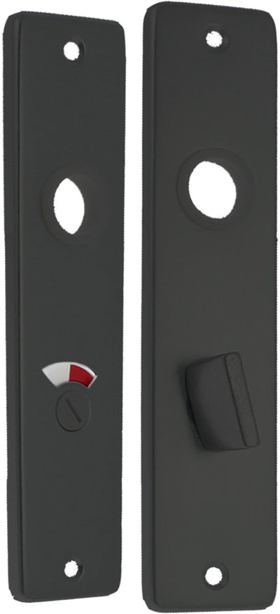 Protection de toilette Starx - protection courte avec serrure de toilette (wc63 8) - aluminium - noir