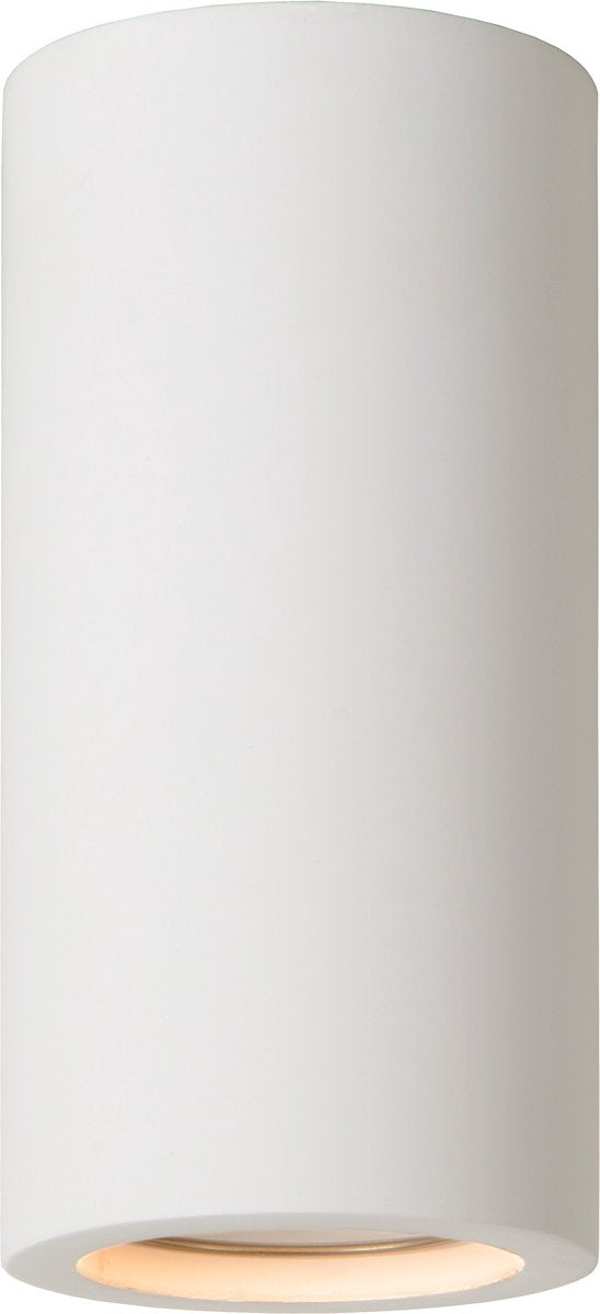 Lucide gipsy - spot de plafond (plafonnier) - ø 7 cm - 1xgu10 - blanc - japandi