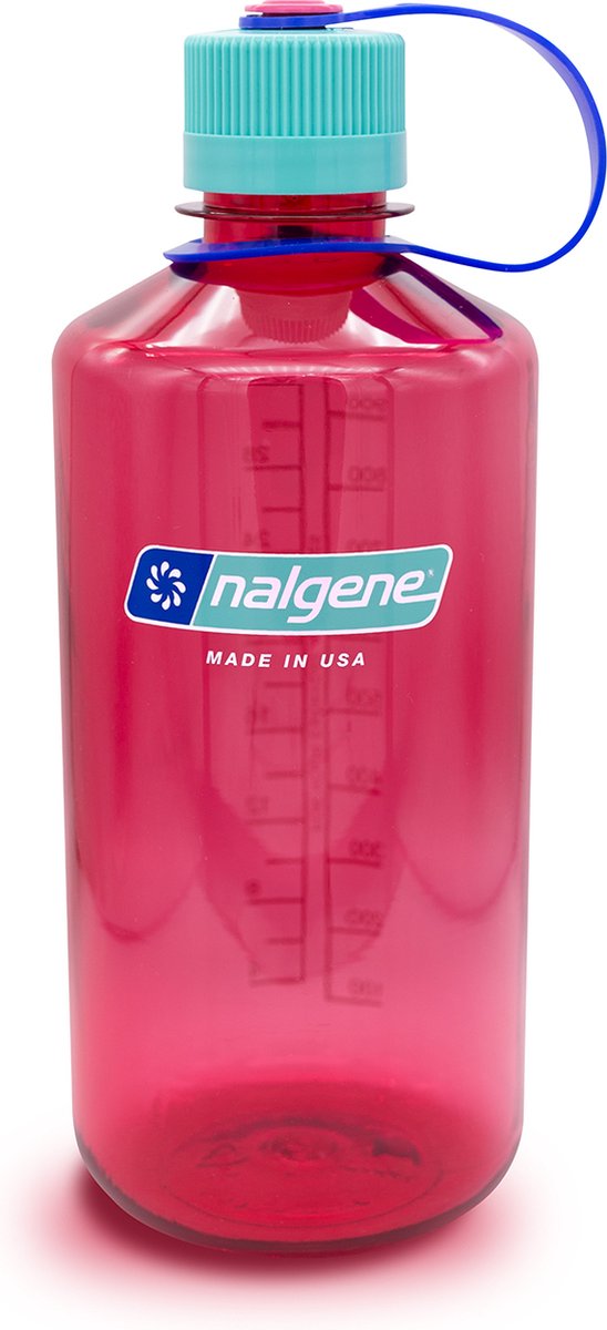 Nalgene - bouteille à goulot étroit - gourde - bouteille d'eau - étanche - 1000 ml - sans bpa - sustain - magenta électrique