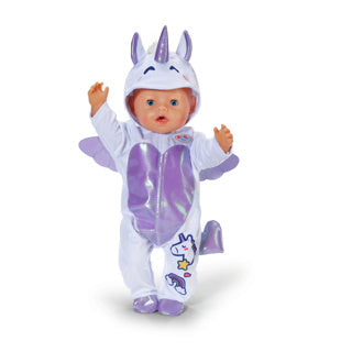 Bébé né à licorne cache-couche 43 cm