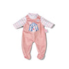 Barboteuse Baby born abricot 36 cm | 2 pièces