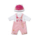 Combinaison bébé né avec chapeau 43 cm | 2 pièces