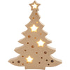 Figurine d'entreprise Creativ avec lumière, sapin de Noël, h : 27 cm, p : 4 cm, l : 21,5 cm, 1 pièce