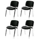 Chaise visiteur style nowy plus chrome noir