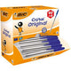 Stylo à bille cristal moyen 0,4 mm 100 pièces bleu