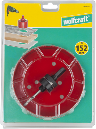Wolfcraft Wolfcraft Hole a vu 152 mm Bimetaal Red 5498000