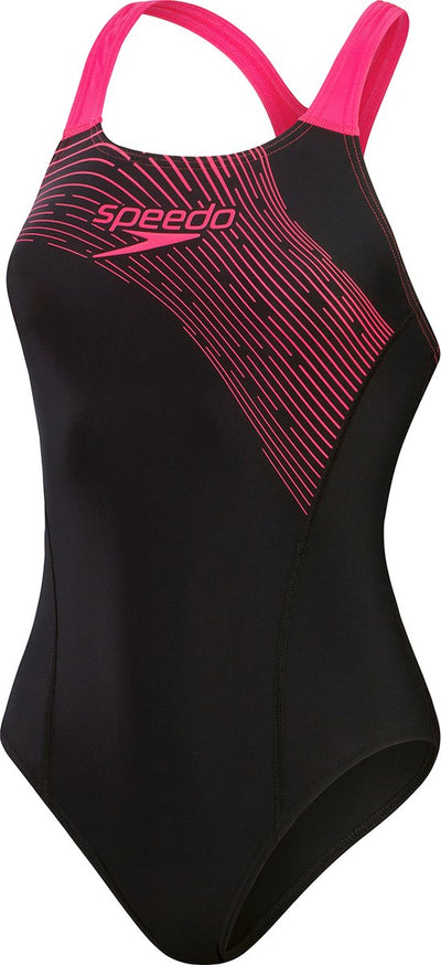 Maillot de bain 1 pièce de sport femme Speedo medley logo - bleu marine