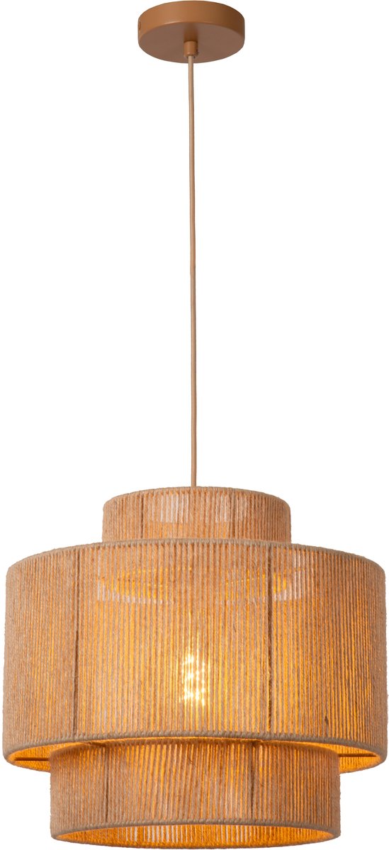 Lucide nomi - lampe suspendue - ø 40 cm - 1xe27 - taupe