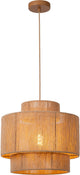 Lucide nomi - lampe suspendue - ø 40 cm - 1xe27 - taupe