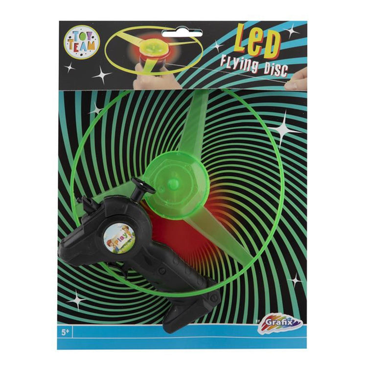 Disque volant LED Grafix avec cordon de traction