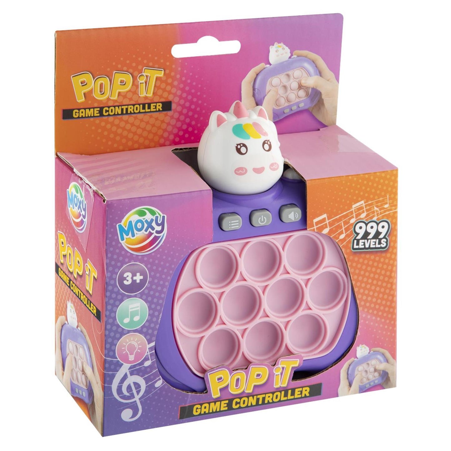 Manette de jeu Moxy pop-it, 2ass