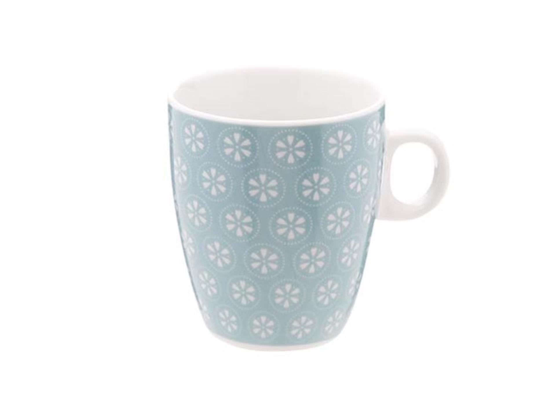 Tasse cosy tendance bleu à fleurs 19cl