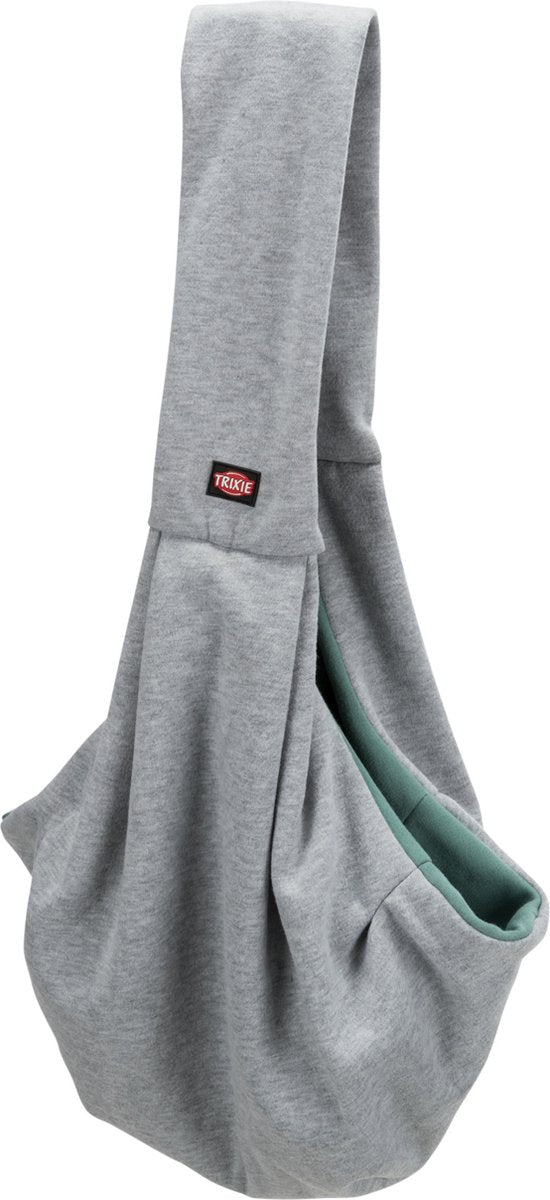 Trixie Junior Dog Sac Belly Carrier Grey Grey Green