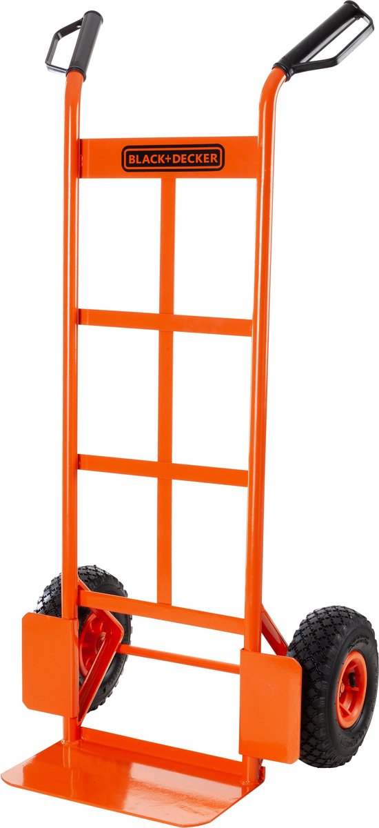 Diable Black+decker bxwt-h301 - chariot de transport jusqu'à 120 kg de capacité de charge - chariot de transport 52,5 x 45 x 116 cm - chariot à main - acier