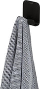 Col Tigre - crochet porte-serviettes 5 x 4,9 cm - sans perçage - ruban adhésif 3m - noir