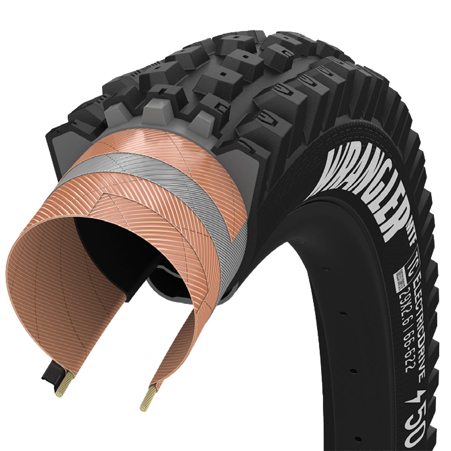 Pneu pliable Goodyear Wrangler MTF à entraînement électrique