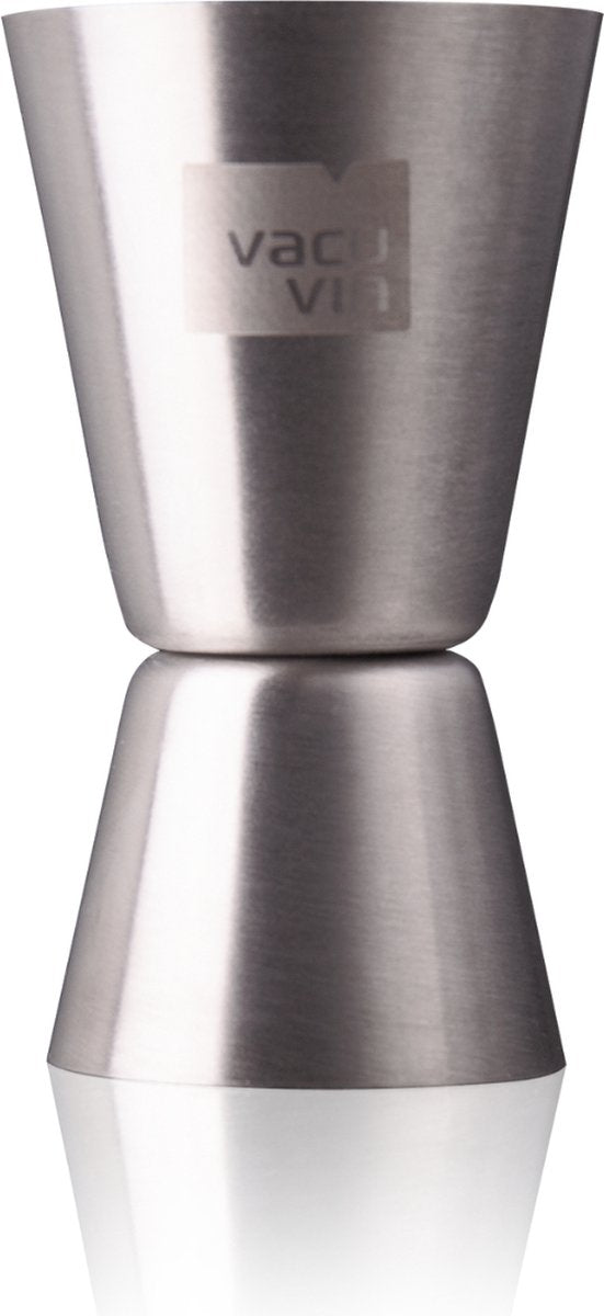 Vacuvin vacu vin double jigger inox – verre doseur cocktail 15 ml 30 ml – doseur double barre