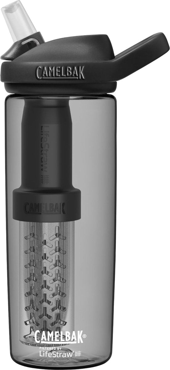 Camelbak eddy+ filtré par lifestraw - 600 ml - gourde - anthracite (charbon)