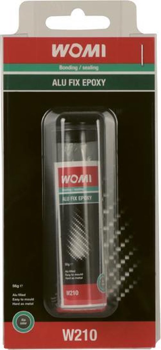 Womi alu fix époxy w210 – 56 g – agent réparateur puissant à deux composants – durcissement rapide