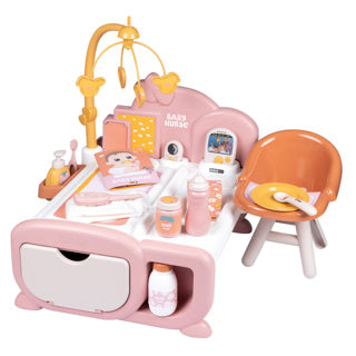 Set de soins pour poupée 3 en 1 rose