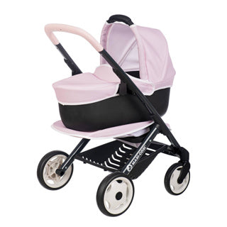 Poupée Pram Quinny Maxi Cosi 3 en 1 rose doux